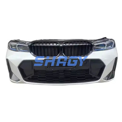 Fibra de carbono olha lábio dianteiro do carro para BMW Série 3 G20 2018-2022 corte de nariz